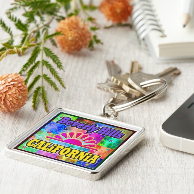 Beverly Colinas Sun & Palms Chaveiro (Lateral)