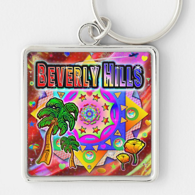 Beverly Colinas Tropical Friends Chaveiro (Frente)