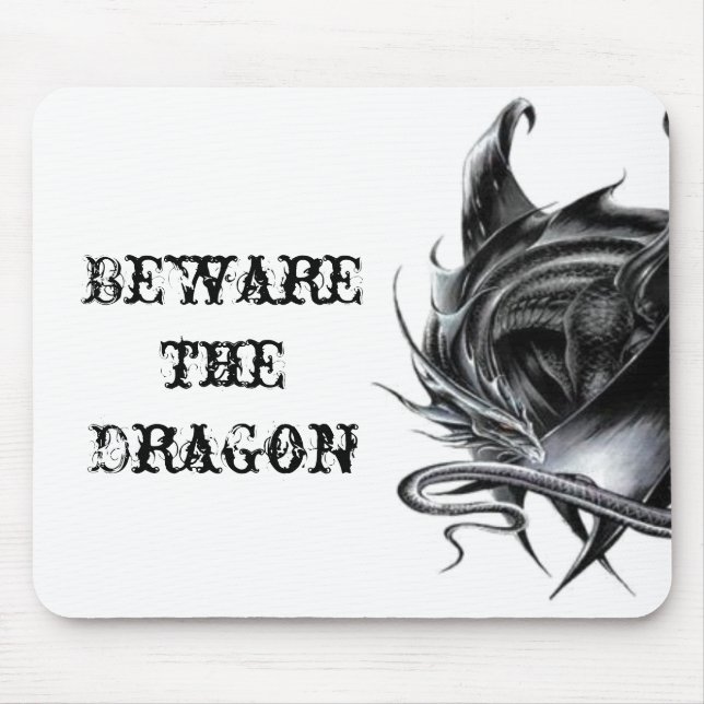 Beware o dragão Mousepad (Frente)