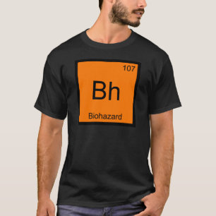 Bh - Camiseta Divertida Símbolo Químico de Biohaza