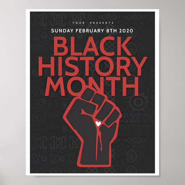 Bhm Poster de mês de história negra (Frente)