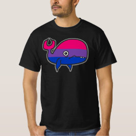 Bi Camiseta de Baleia Ansiosa mas Orgulhosa