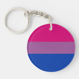 Bi+ Chaveiro do acrílico da bandeira do orgulho