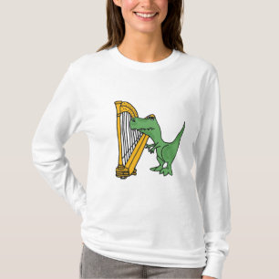 BI T-Rex que joga a camisa da harpa