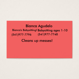 Bianca Agudelo, Babysitting de Bianca!, (541) 977.