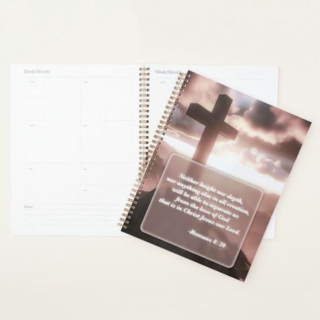 Bíblia Cristã Verso Planejador Espiral Dourado (Exibição)