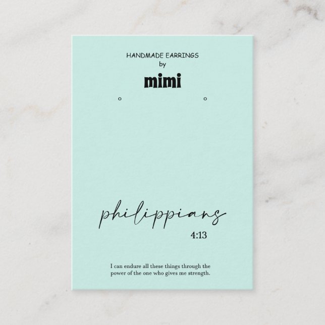 Bíblia de exibição de visualização Verso da Cartão (Frente)