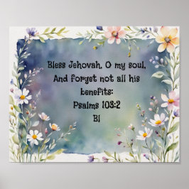 Bíblia de Verso Modelo de Poster de de de de de (