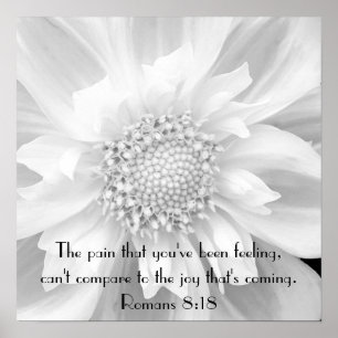 Bíblia estímulo verso Romanos 8:18 poster