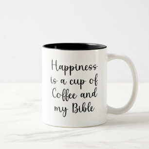 Bíblia, felicidade é uma xícara de café e minha Bí