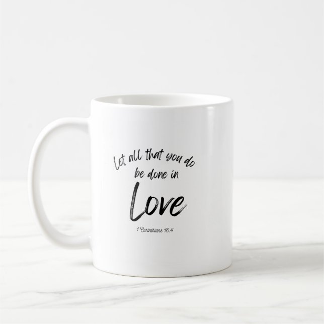 Bíblia verso caneca - Amor (Esquerda)