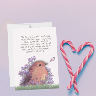 Bíblia verso com arte natural — cartão postal magn