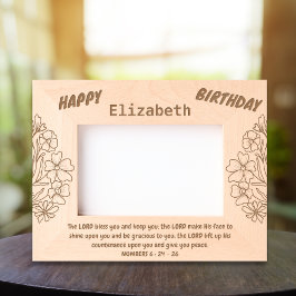 Bíblia Verso e Buquê Floral para Aniversário