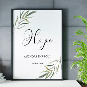 Bíblia verso hebraico deixa Poster