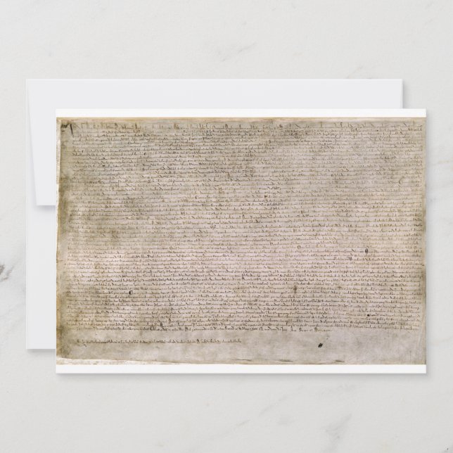 Biblioteca Britânica Magna Carta ORIGINAL 1215 (Frente)