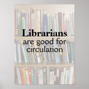 Biblioteca Funny Biblioteca Pun Livros Poster na p