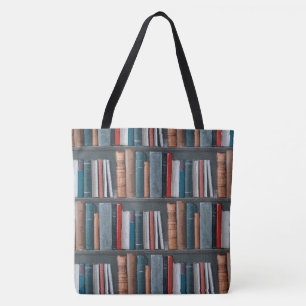 Biblioteca Livros Tudo Sobre Impressão Tote Bag, G