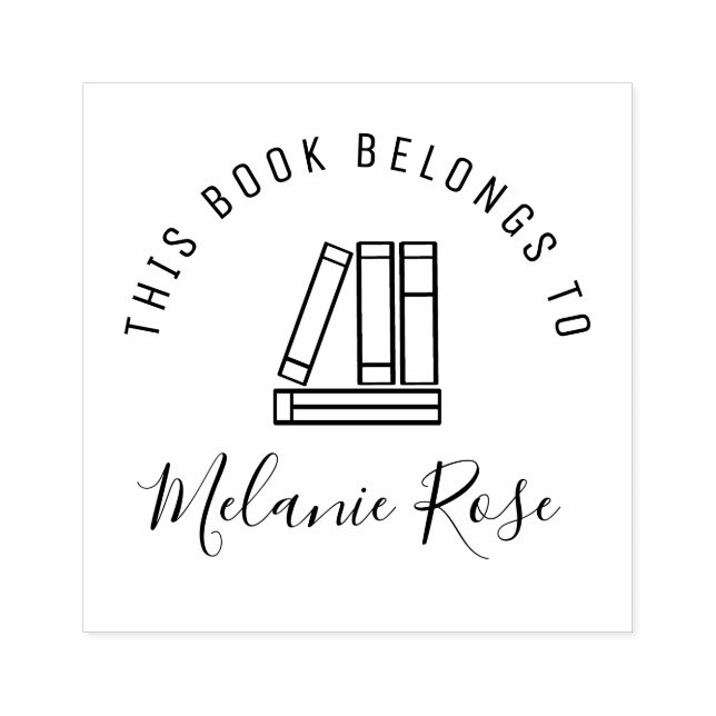 biblioteca pessoal carimbo de inscrição manuscrito (Impressão)