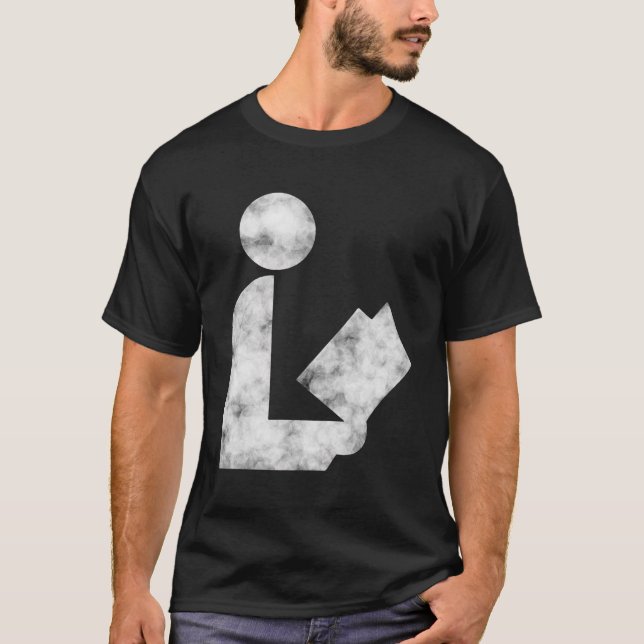 Biblioteca Sinal de Longa Folha Camisa Sombreada V (Frente)