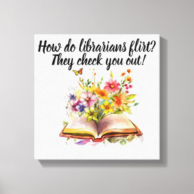 Bibliotecário e Livros Canvas (Frente)