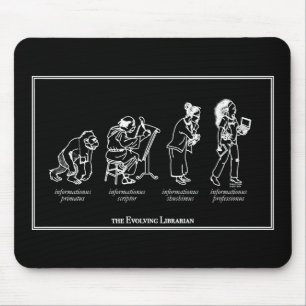 Bibliotecário em desenvolvimento Mousepad - preto