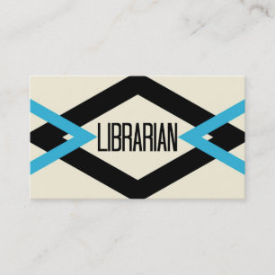 Bibliotecário Trendy Cartão de visita
