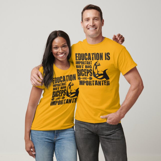 Biceps grandes são importantes que a camisa educac (Unissex)