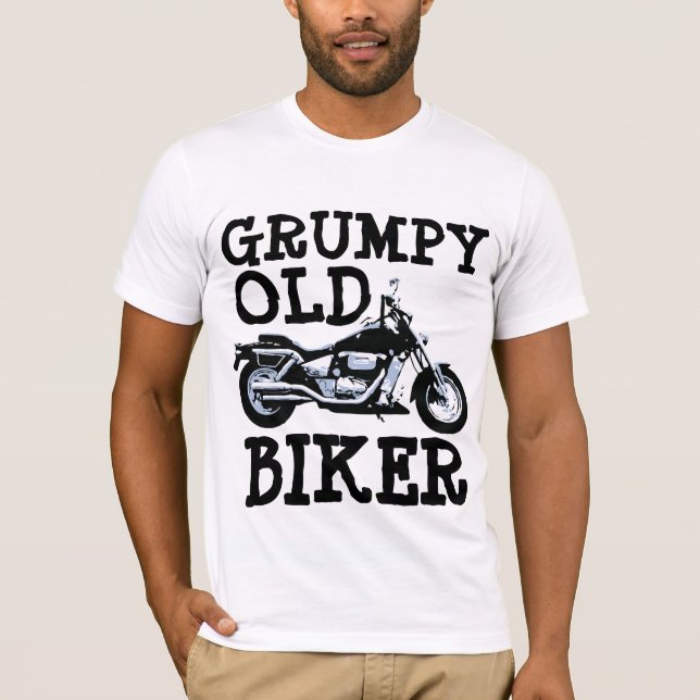 BICHETE GRUMPY ANTIGO, T-Shirts de motocicleta (Frente)