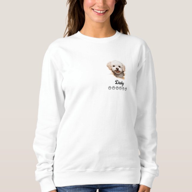 Bichon Frise Dog Personalizado T-Shirt (Frente)