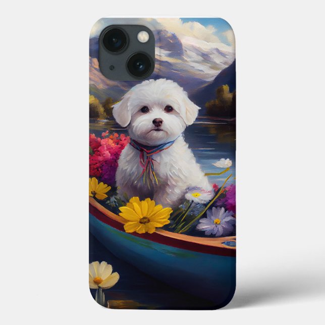 Bichon Frise em uma Paddle: Uma Aventura Cênica (Verso)