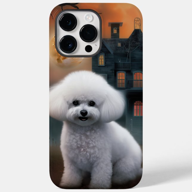 Bichon Frise Halloween Scary (Verso)