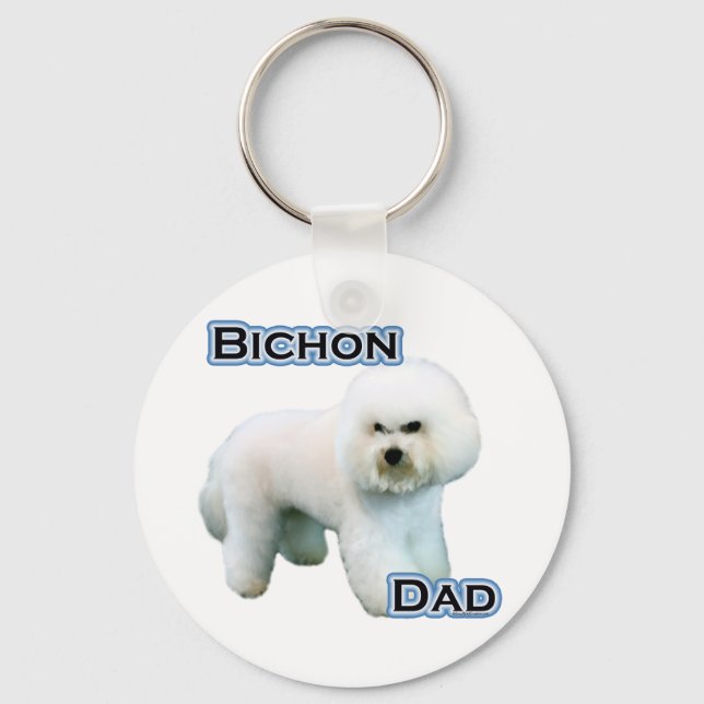 Bichon Frise Pai 4 - Chaveiro (Frente)