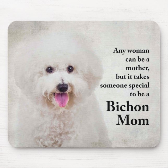 Bichon Mãe Mousepad (Frente)