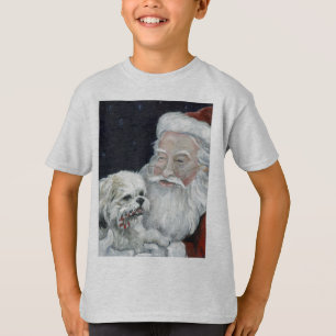 Bichon misturado Shihtzu & camisa da arte T do