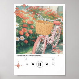 Bicicleta de Mel Chá - Poster de Música Cottagecor
