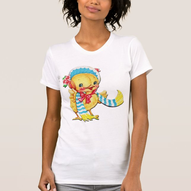 Bicicleta de Páscoa em Camisa Branca (Frente)