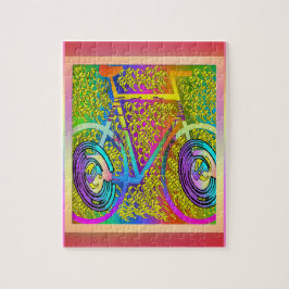 Bicicleta de Quebra-cabeça de cor viva