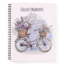 Bicicleta de Vintage com Flores - Aquarela