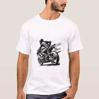 bicicleta desportiva - T-shirt de motocicleta