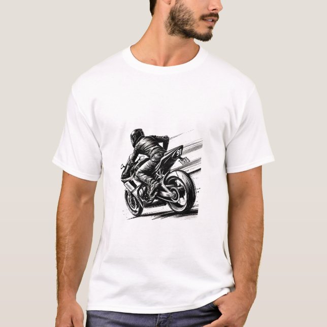 bicicleta desportiva - T-shirt de motocicleta (Frente)