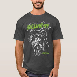 Bicicleta do esporte que Stunting a camisa da
