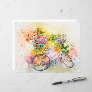 Bicicleta e flores 