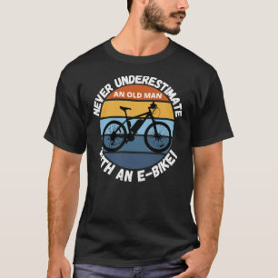 Bicicleta Elétrica Engraçada - T-Shirt Clássico Do