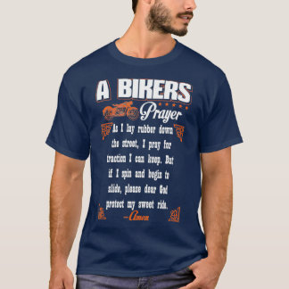 Bicicleta Lover - Bikers Prayer Biker T-Shirt