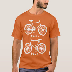 Bicicleta Neerlandesa Fita camisa branca laranja
