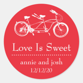 Bicicleta Para Dois Amor São Etiquetas Doce (Verme