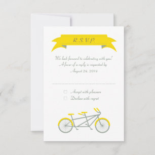 Bicicleta Tandem (Cinza / Amarelo / Branco) RSVP