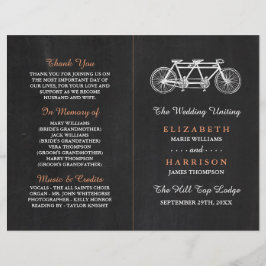Bicicleta Tandem No Programa De Casamento De Chalk