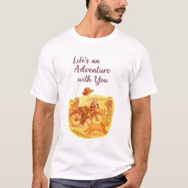 Bicicleta Vintage Adventure com Pets T-Shirt