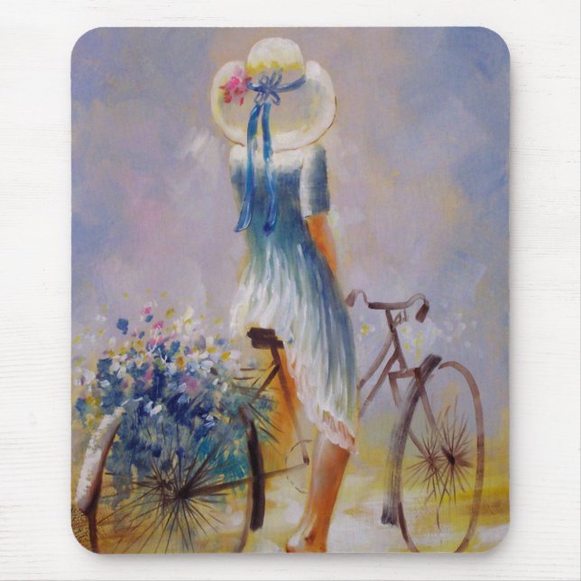 Bicicleta Vintage Mousepad (Frente)